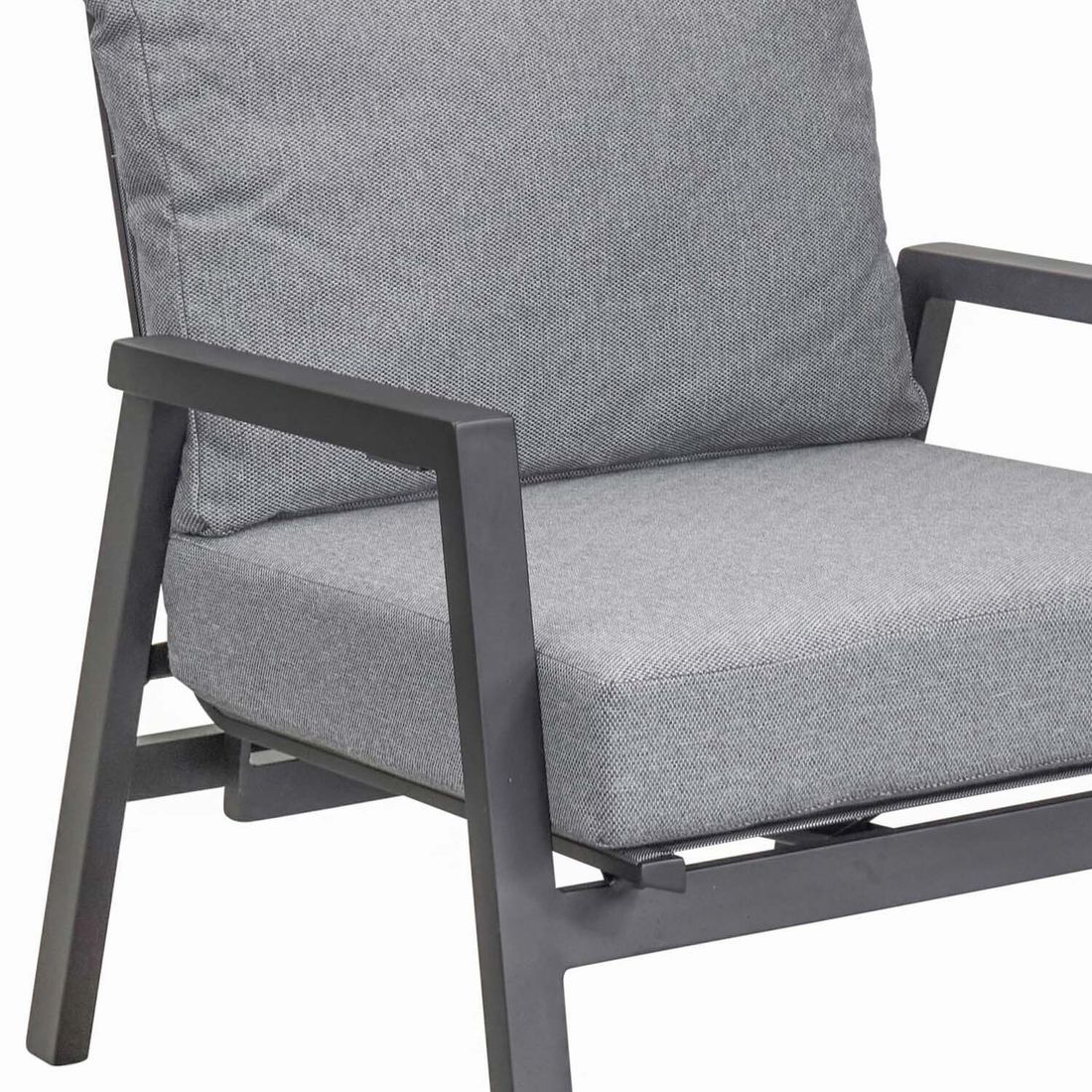 Loungestol Sondrino regulerbar aluminium sideprofil
