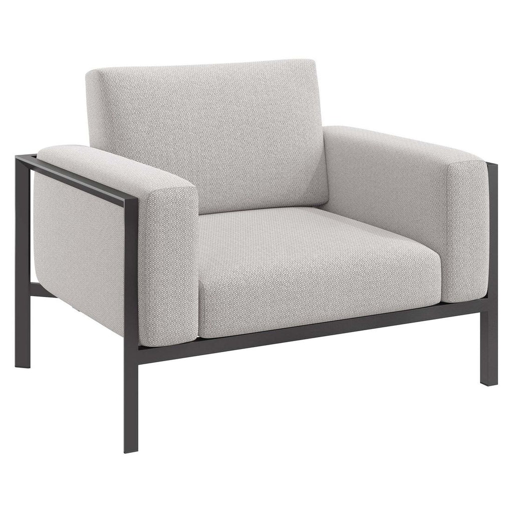 Loungestol Toskana aluminium/olefin 111 cm bakside