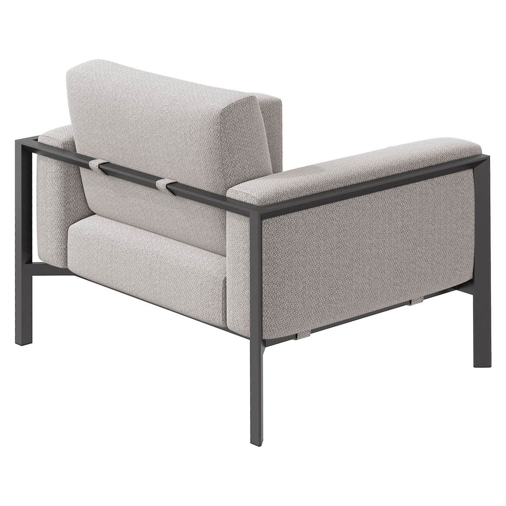 Loungestol Toskana aluminium/olefin 111 cm montert i hage