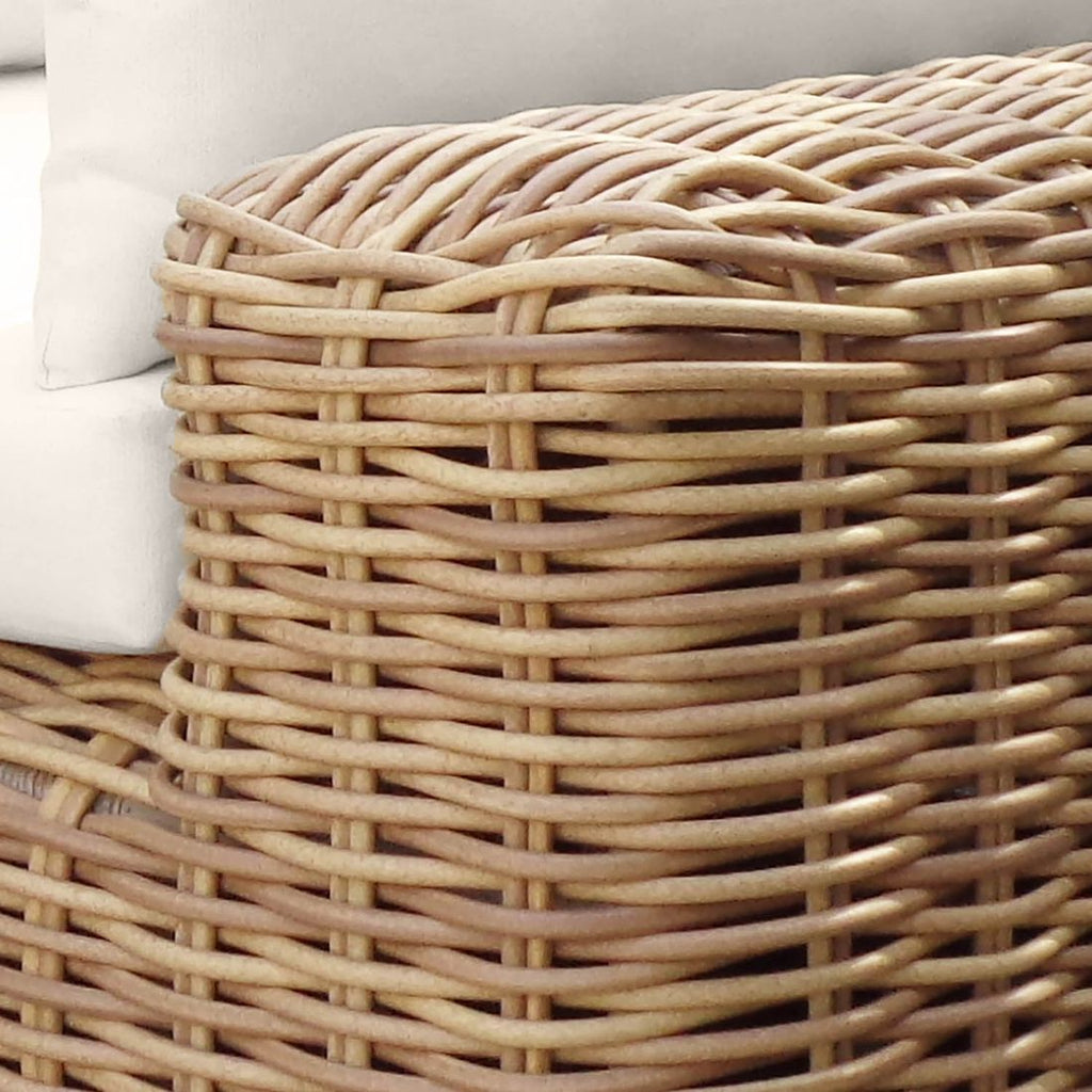Loungestol Versailles flettverk/polyrotting 135x125 cm aluminium ramme