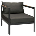 Loungestol Viggo aluminium/textilen 72x78 cm front