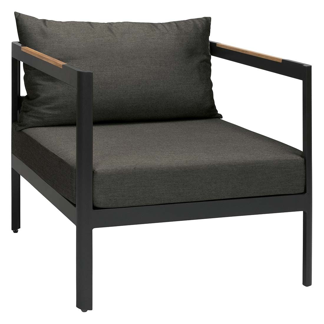 Loungestol Viggo aluminium/textilen 72x78 cm front