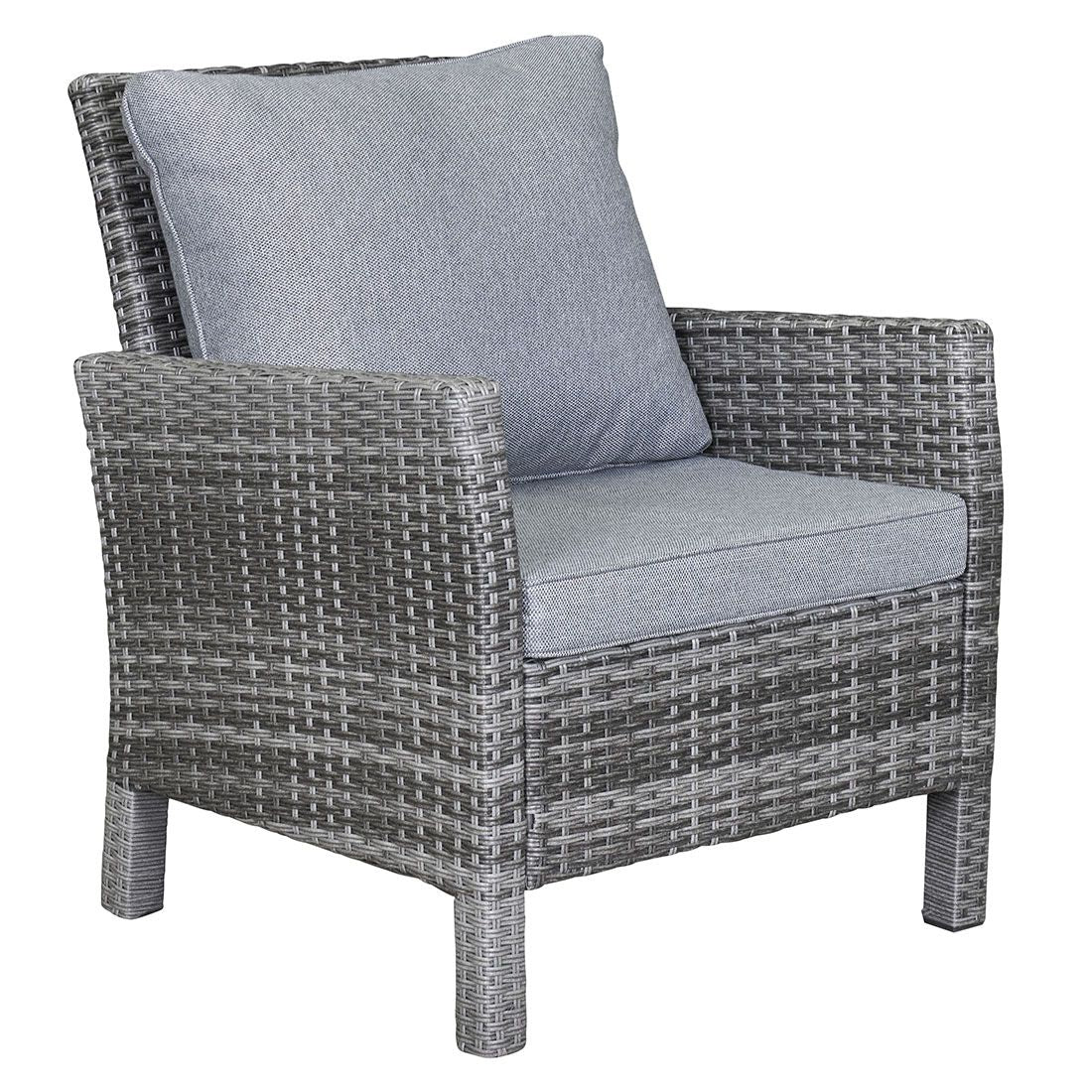 Loungestol Vivera aluminium/polyrotting 70x70 cm forfra