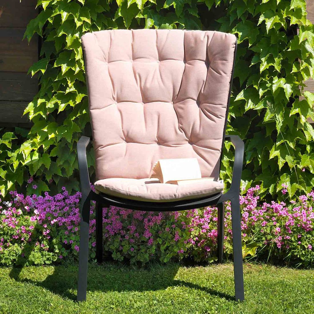 Loungestolpute Folio Sunbrella 82x128 cm rosa bakside