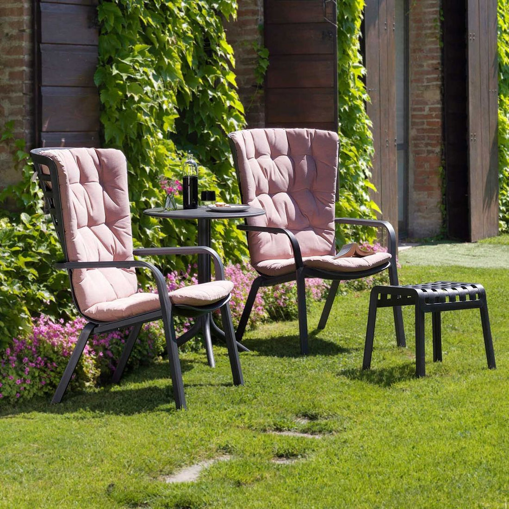 Loungestolpute Folio Sunbrella 82x128 cm rosa vist i uterom