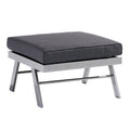 Loungetaburett Auckland aluminium 72x72 cm - Sieger forfra