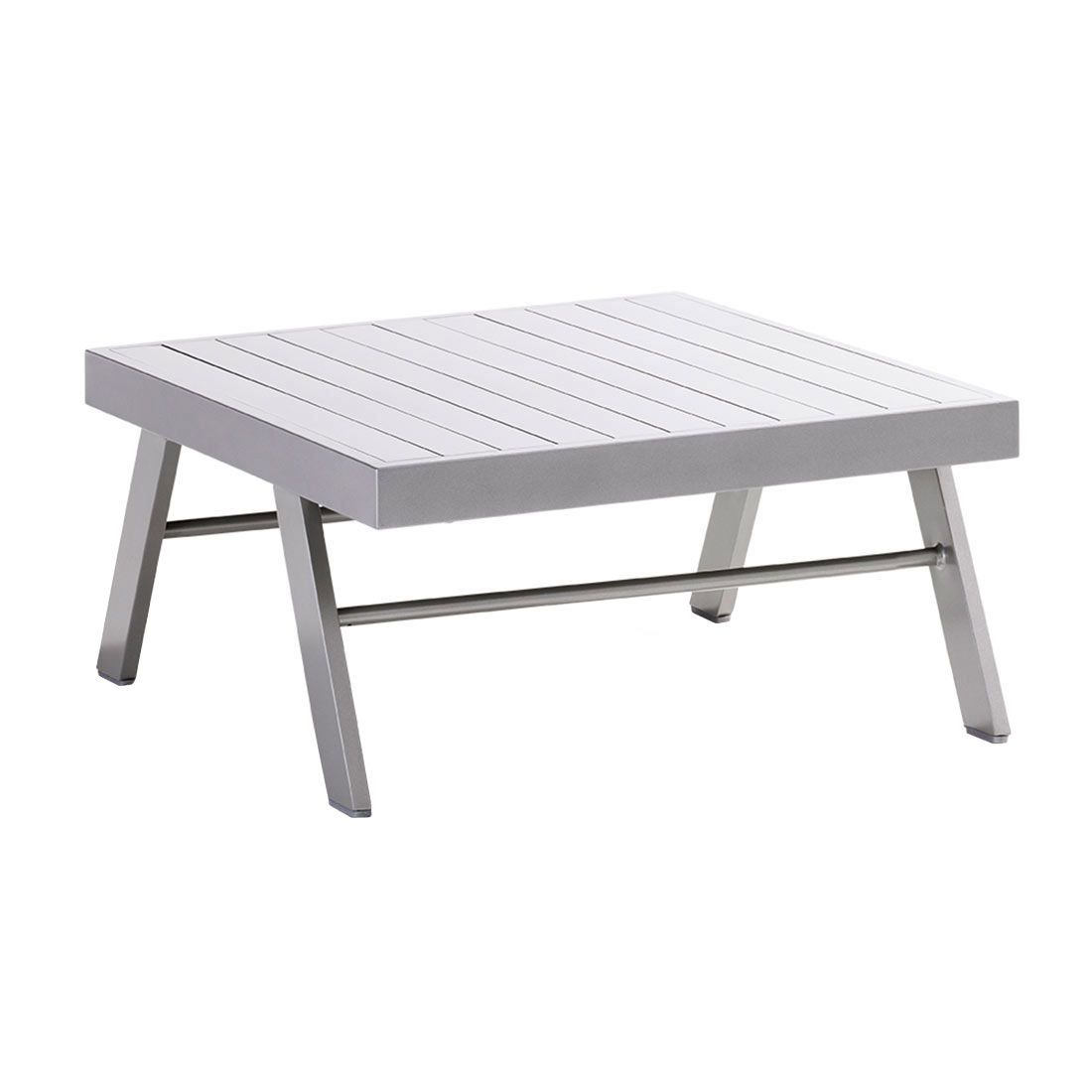 Loungetaburett Auckland aluminium 72x72 cm - Sieger bakside