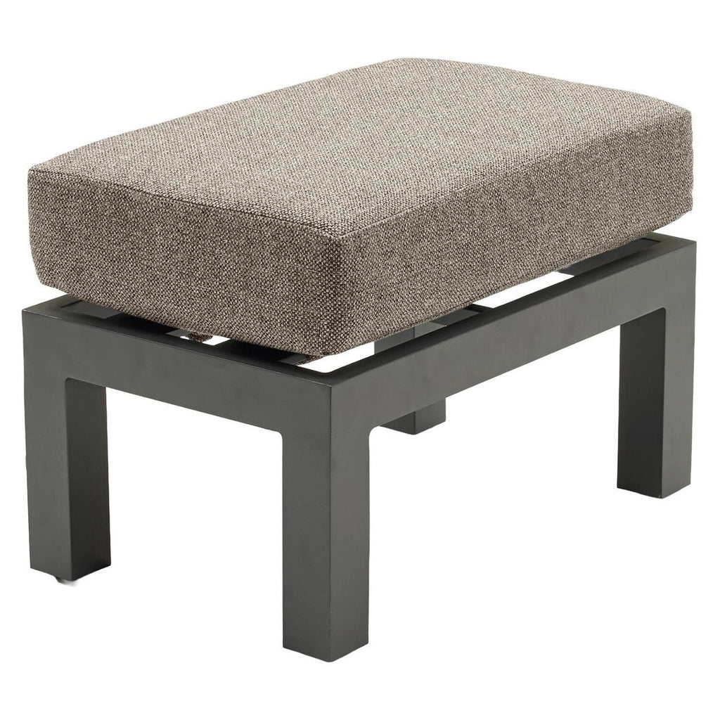 Loungetaburett Avena aluminium/polyester 63x40 cm bakside