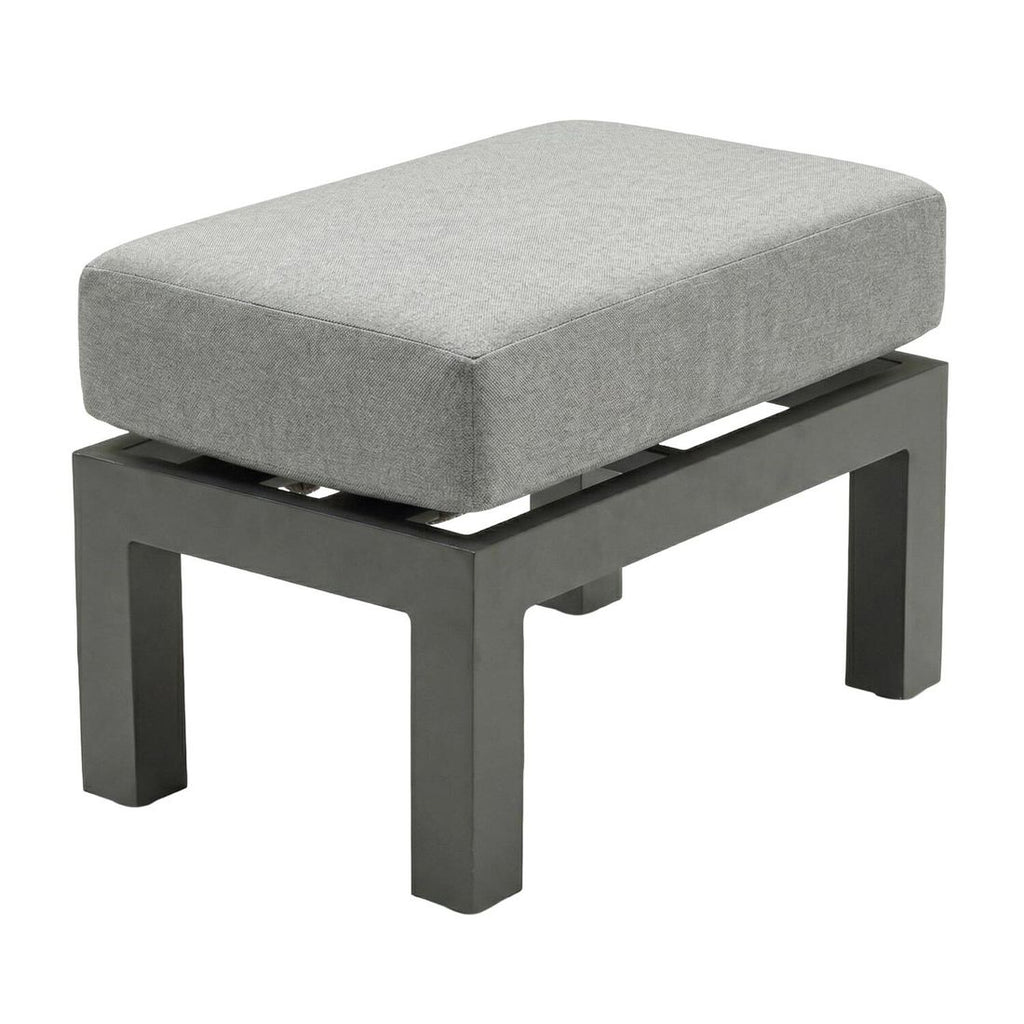 Loungetaburett Bondino aluminium/polyester 63x40 cm forfra
