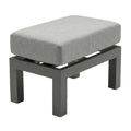 Loungetaburett Bondino aluminium/polyester 63x40 cm forfra
