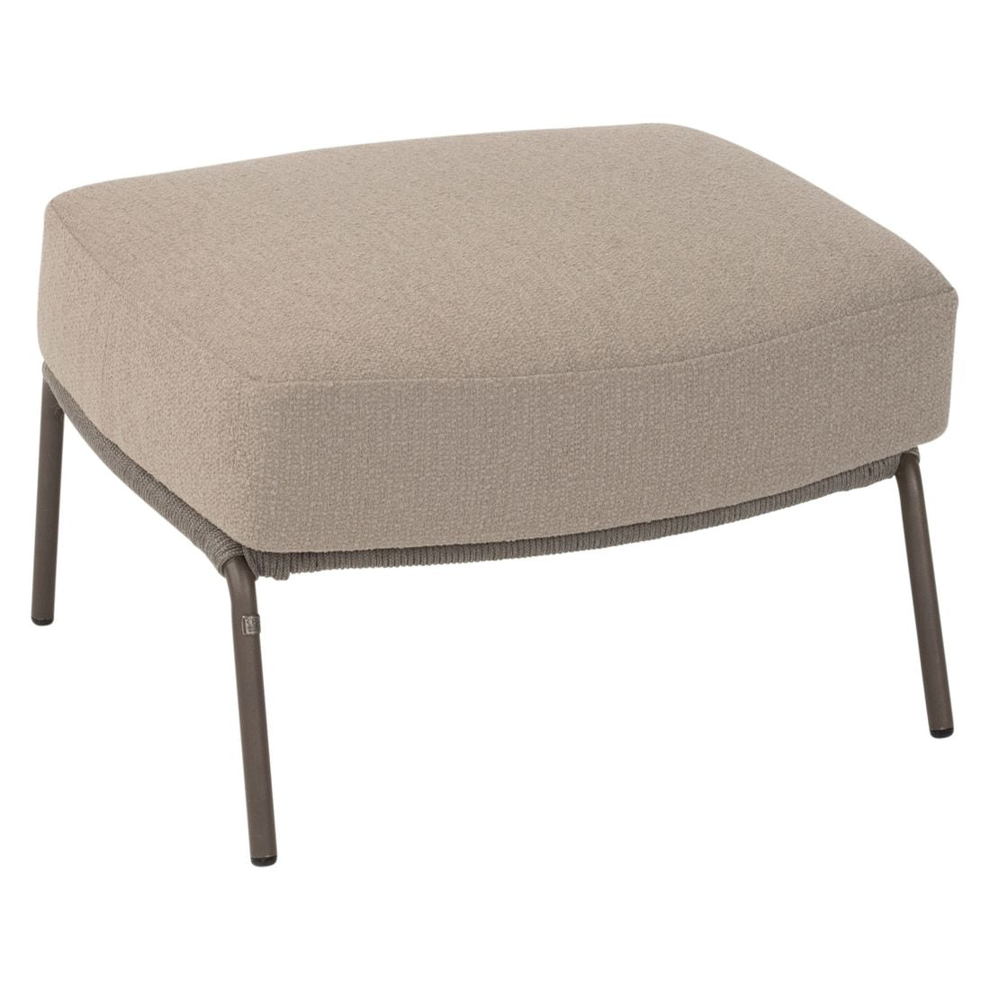 Loungetaburett Capalbio rustfritt stål/olefin 69x60 cm bakside
