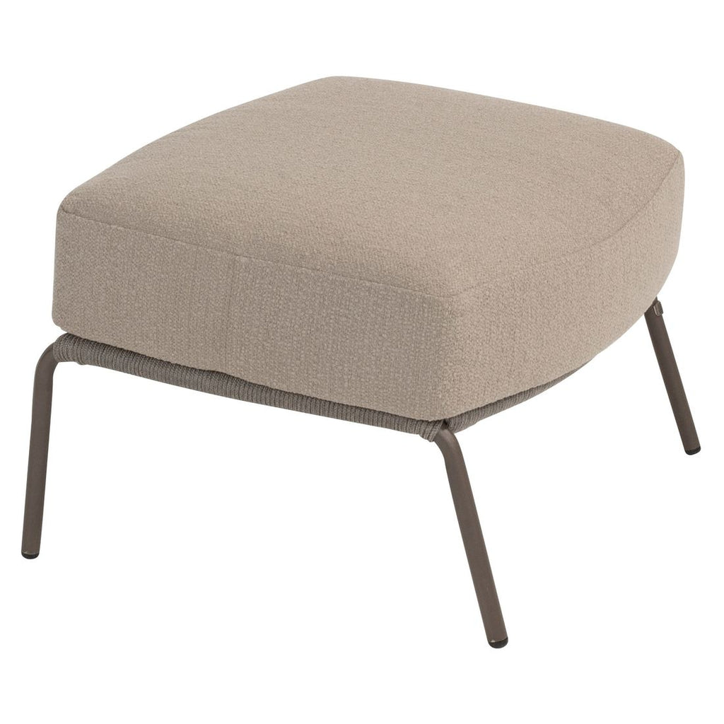 Detalj av Loungetaburett Capalbio rustfritt stål/olefin 69x60 cm stoff