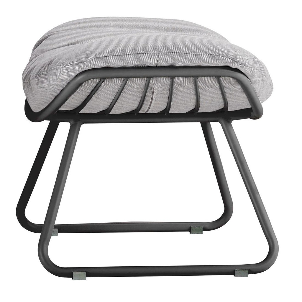 Detalj av Loungetaburett Chill aluminium/akryl 69x51 cm tekstil