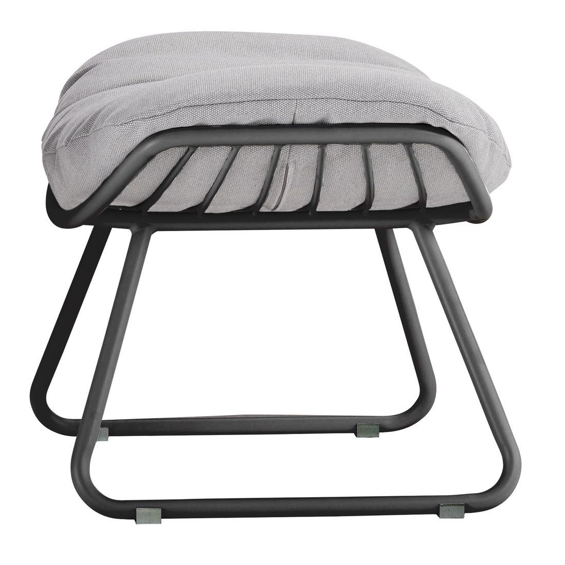 Detalj av Loungetaburett Chill aluminium/akryl 69x51 cm tekstil