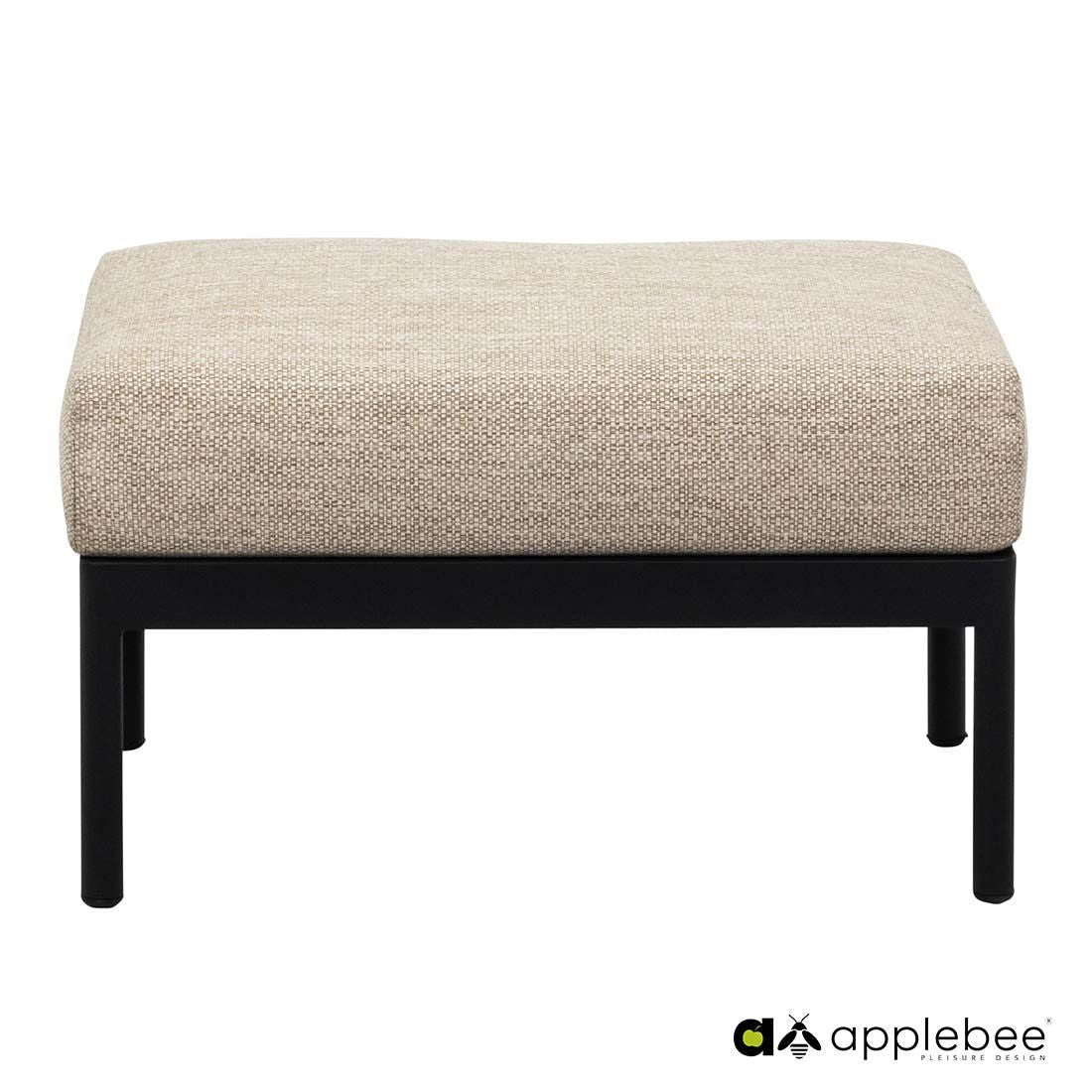 Loungetaburett Condor aluminium/utestoff 68x52 cm detalj av stoff