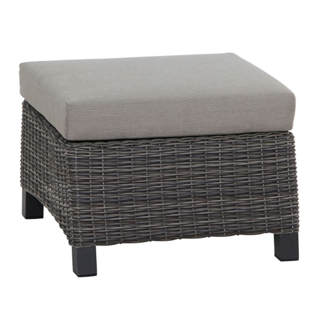 Loungetaburett Corido flettverk 61x63 cm foran
