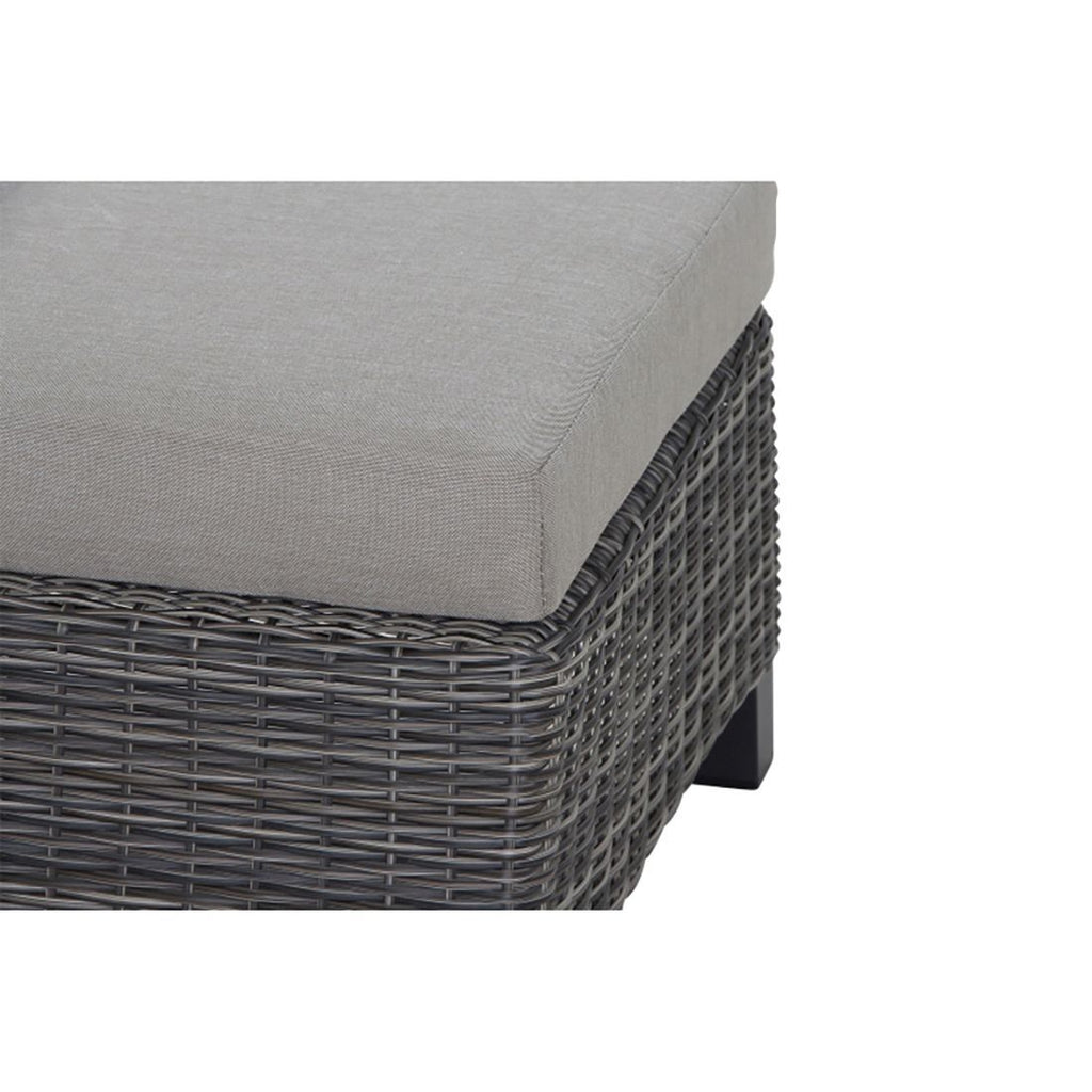 Loungetaburett Corido flettverk 61x63 cm bakside