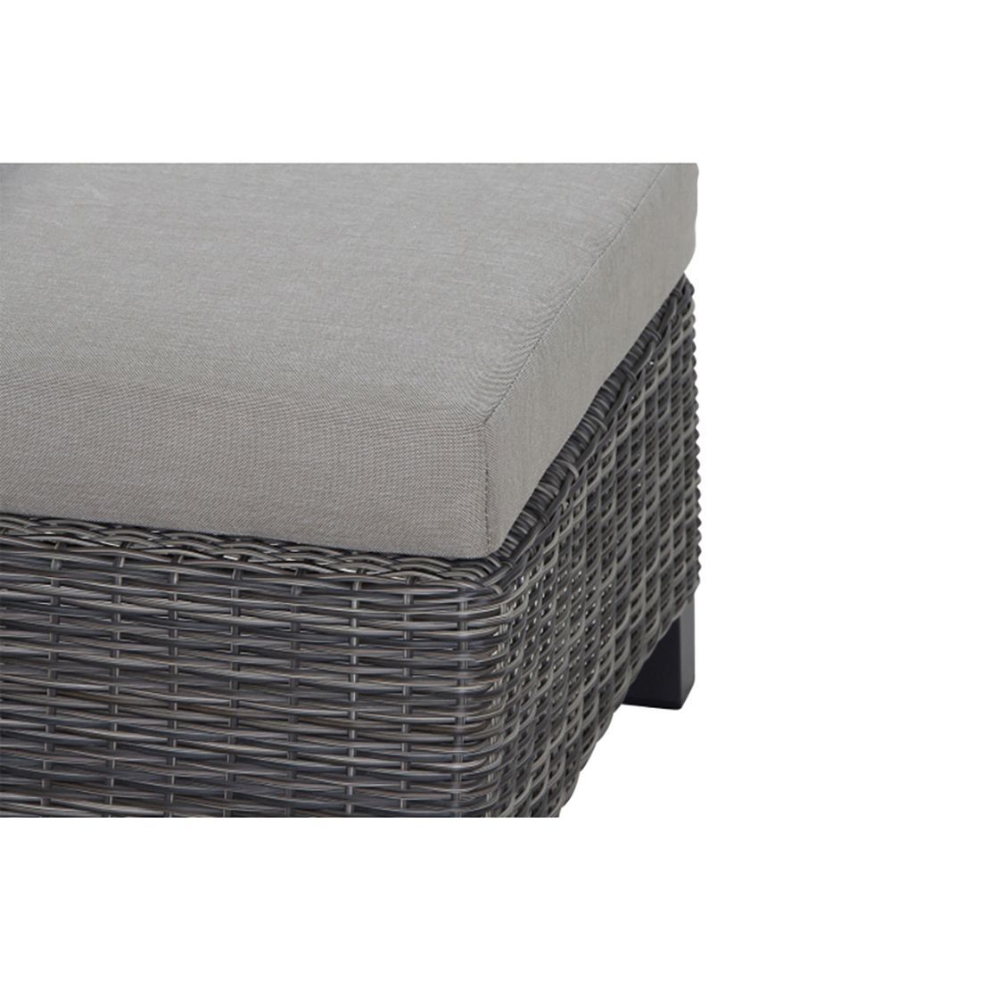 Loungetaburett Corido flettverk 61x63 cm bakside
