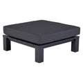Loungetaburett Cube aluminium/kunstfiber 100x100 cm forfra