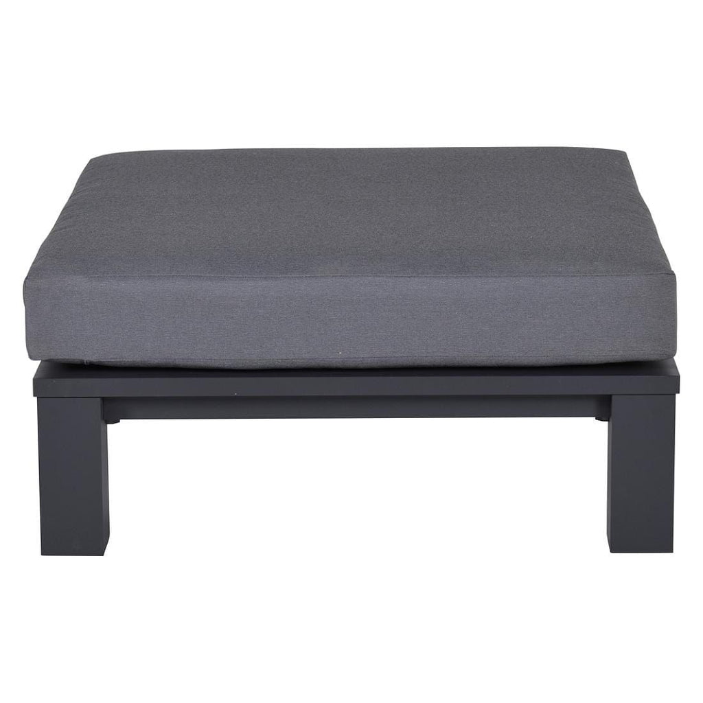 Loungetaburett Cube aluminium/kunstfiber 100x100 cm detalj av materiale