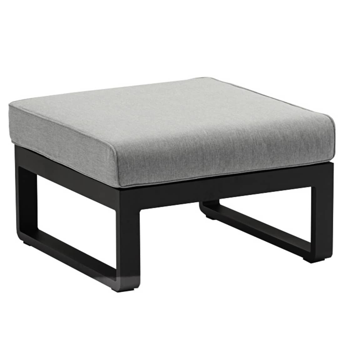 Loungetaburett Fly aluminium/olefin 68x70 cm - Zebra forfra