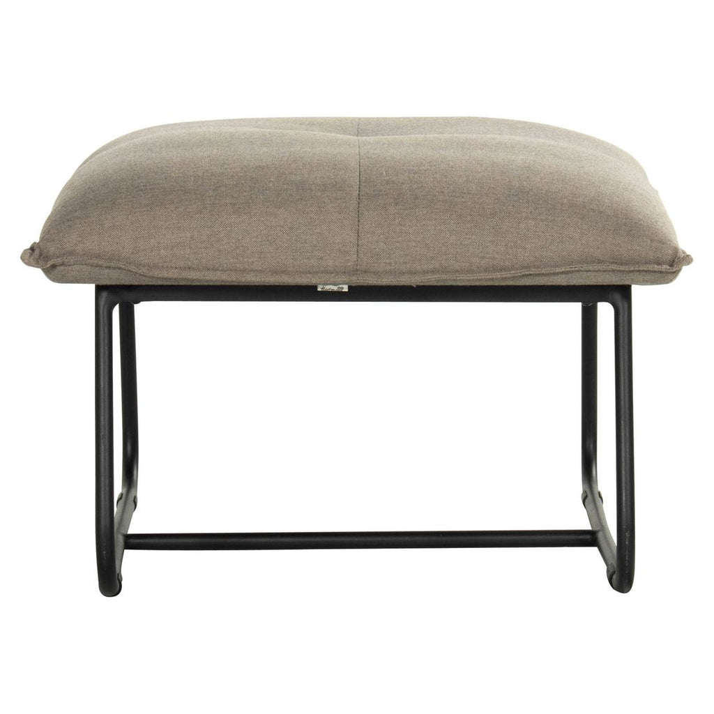 Loungetaburett Fontein aluminium Sunbrella montert på terrasse