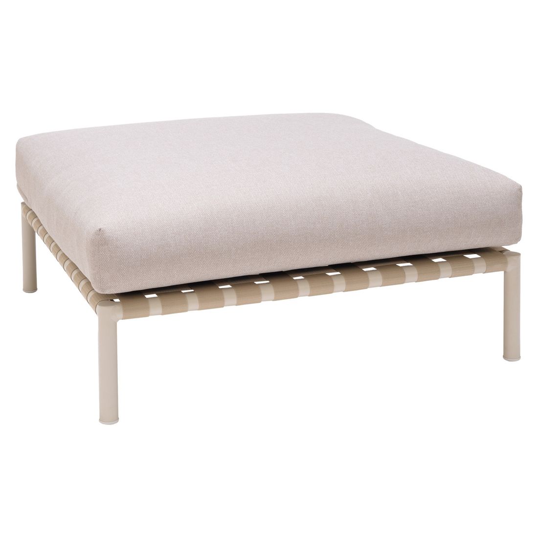 Loungetaburett Horizon aluminium/olefin 87x87 cm bakside
