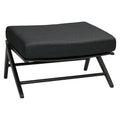 Loungetaburett Jackie aluminium/polyakryl 75x58 cm forfra