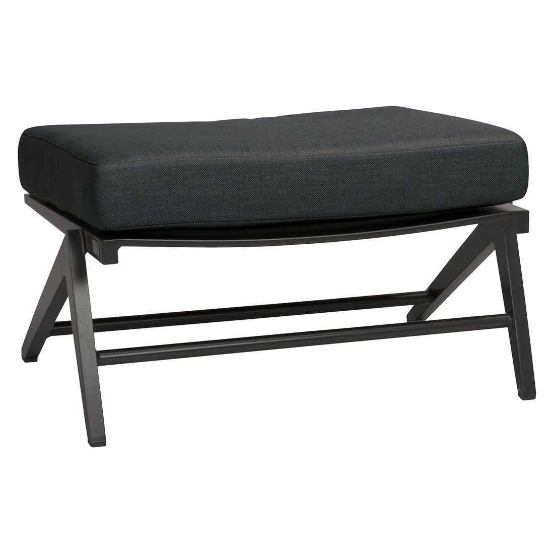 Loungetaburett Jackie aluminium/polyakryl 75x58 cm bakside