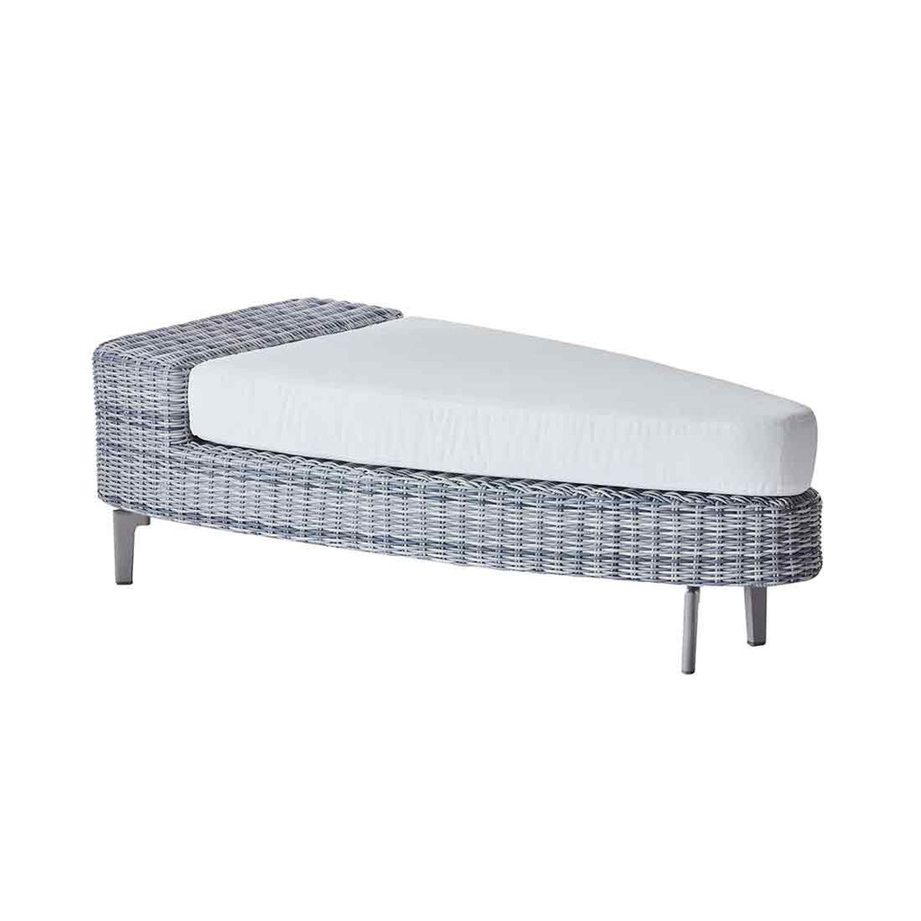 Loungetaburett Kapstadt polyrotting 130x63 cm forfra