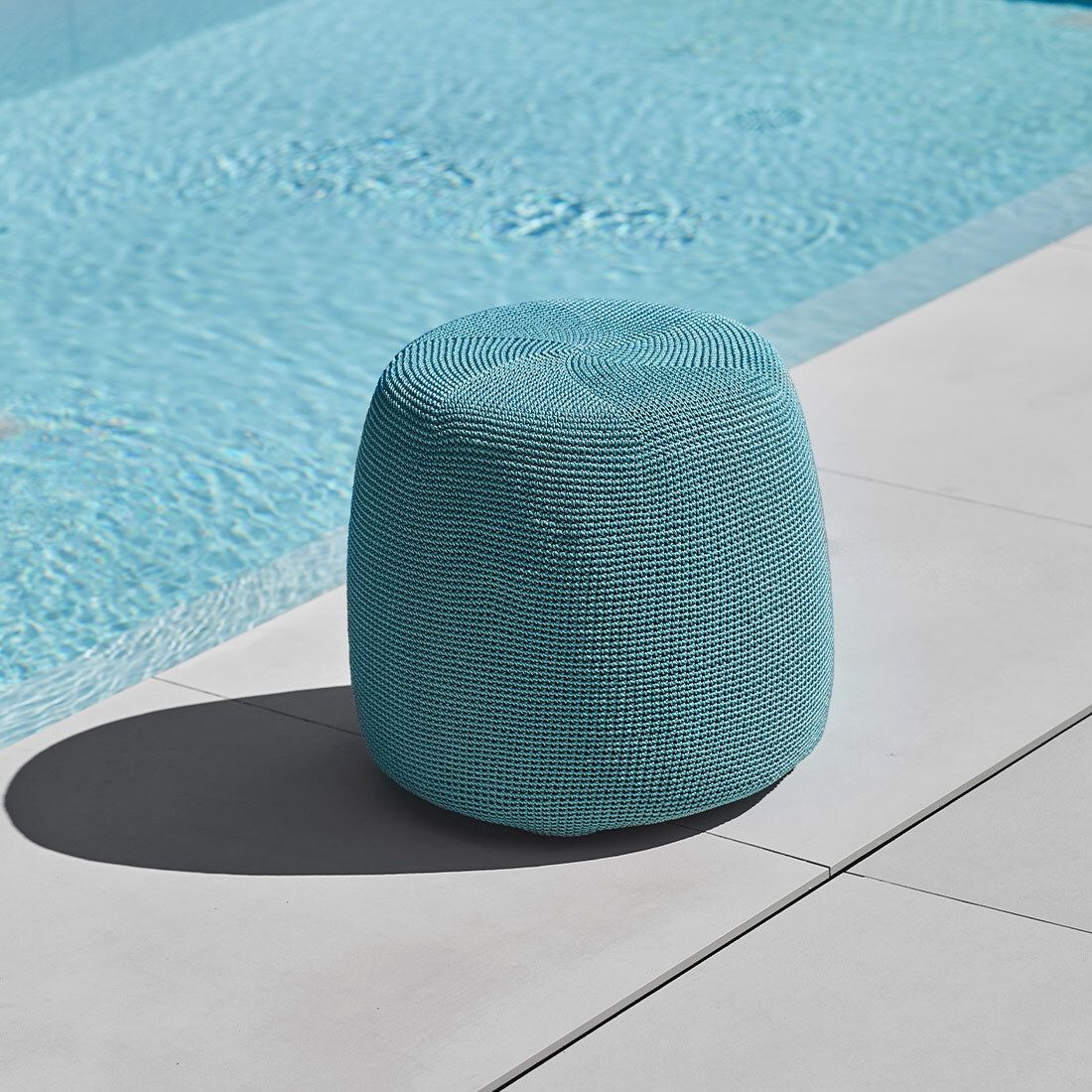 Detalj av Loungetaburett Knuff S Ø48cm polypropylen tekstil