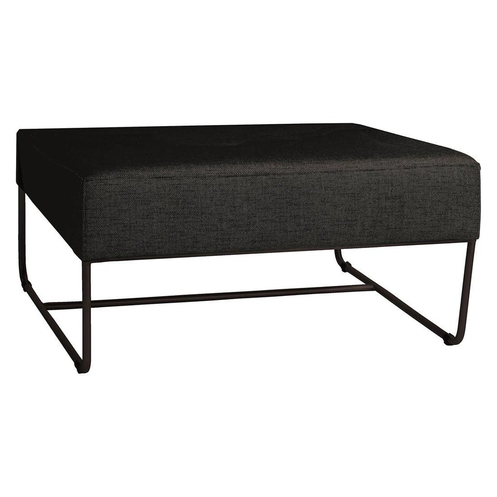 Loungetaburett Mia rustfritt stål/utestoff 80x70 cm bakside