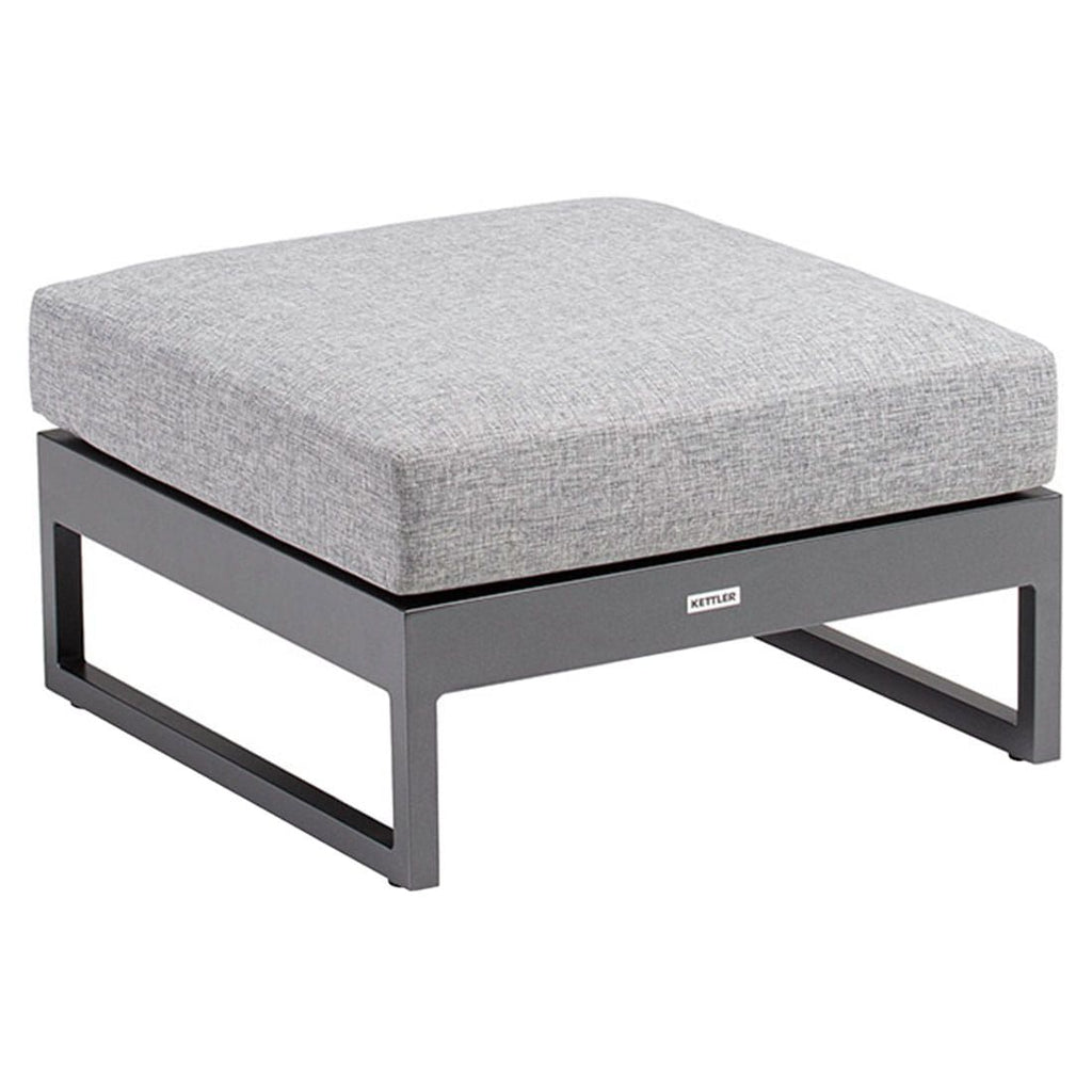 Loungetaburett Ocean Skid Platform aluminium/olefin - Kettler detalj av stoff