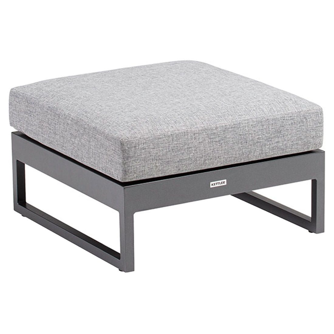 Loungetaburett Ocean Skid Platform aluminium/olefin - Kettler detalj av stoff