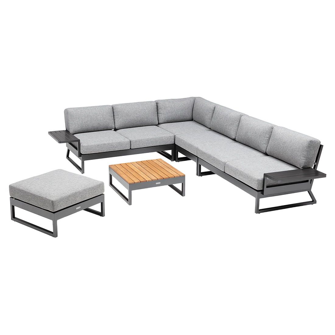 Loungetaburett Ocean Skid Platform aluminium/olefin - Kettler