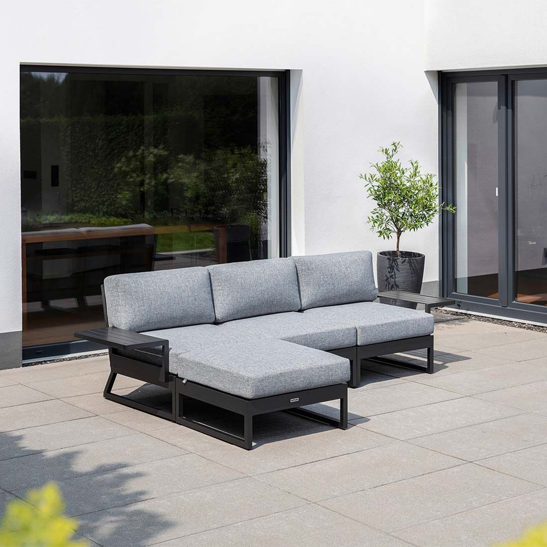 Loungetaburett Ocean Skid Platform aluminium/olefin - Kettler