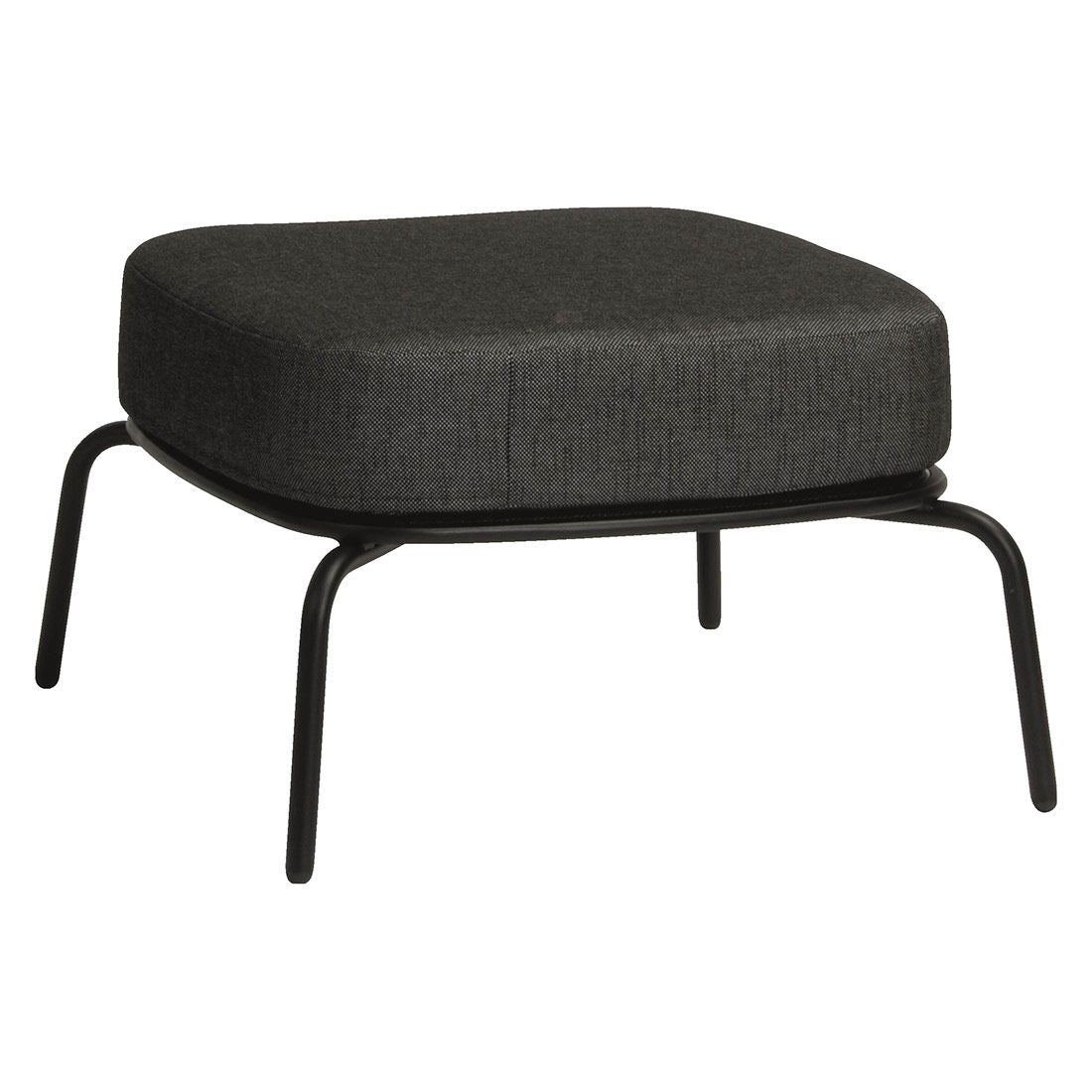 Loungetaburett Odea aluminium/tau 63x63 cm - Stern forfra