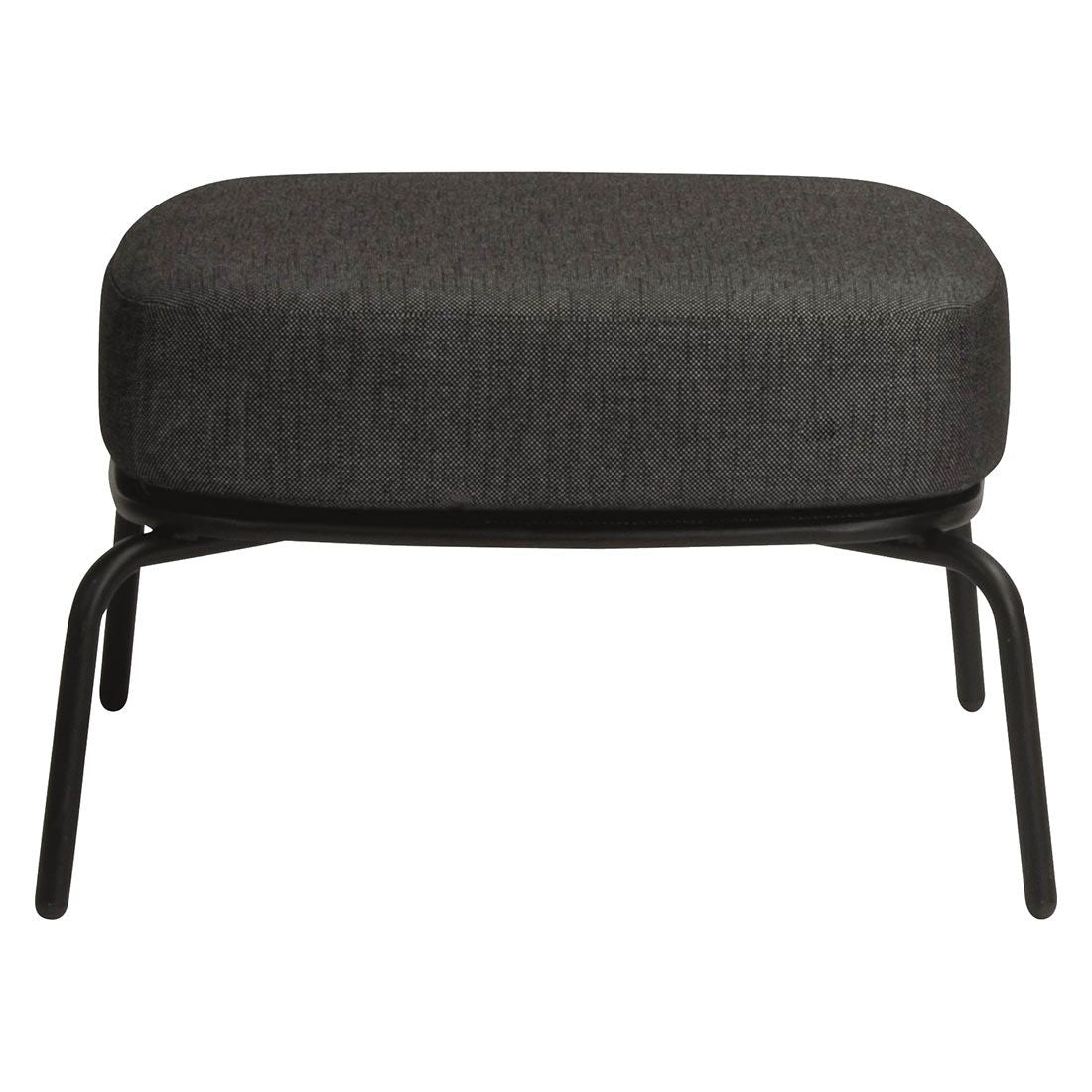 Loungetaburett Odea aluminium/tau 63x63 cm - Stern bakside