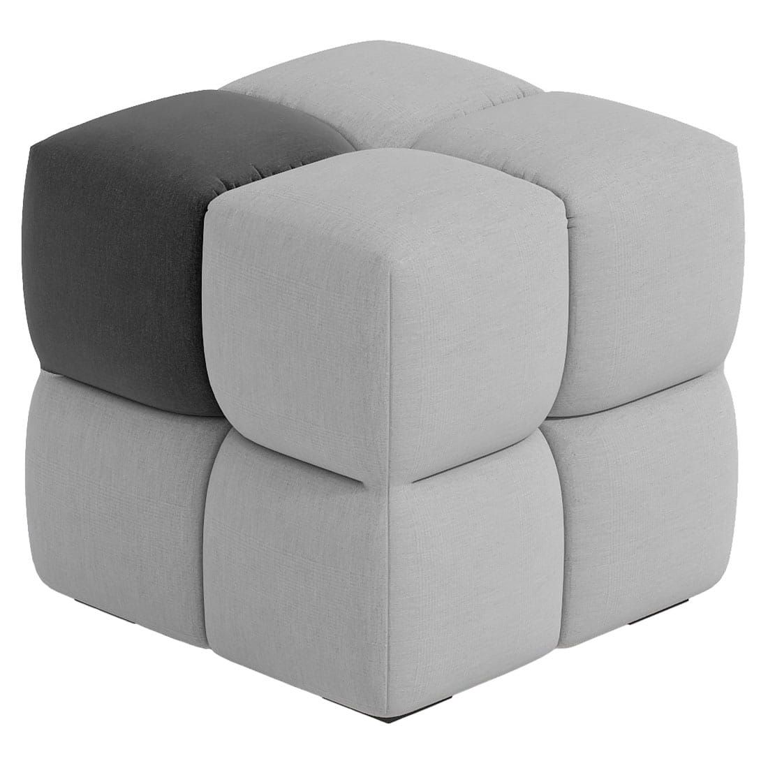 Loungetaburett Paradiso Sunbrella 49x49 cm forfra