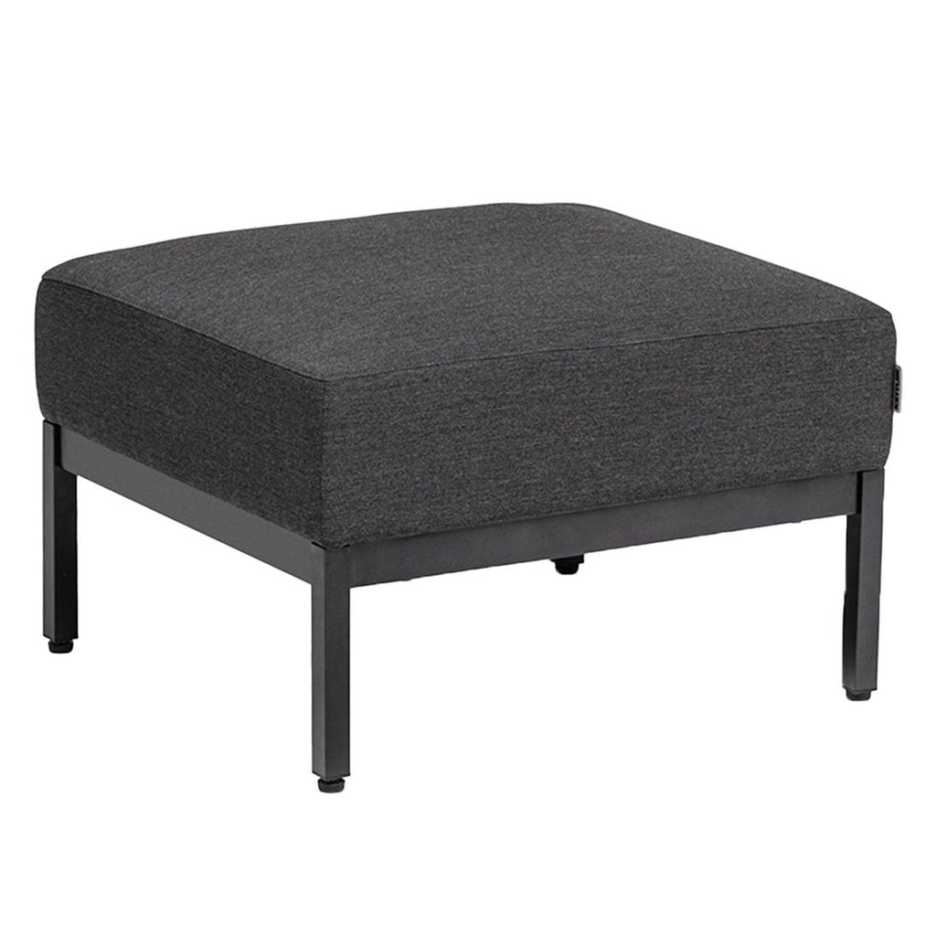 Loungetaburett Pure aluminium/Sunbrella 71x65 cm - Kettler forfra