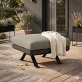 Loungetaburett Sky aluminium olefin 70x70 cm fra forfra