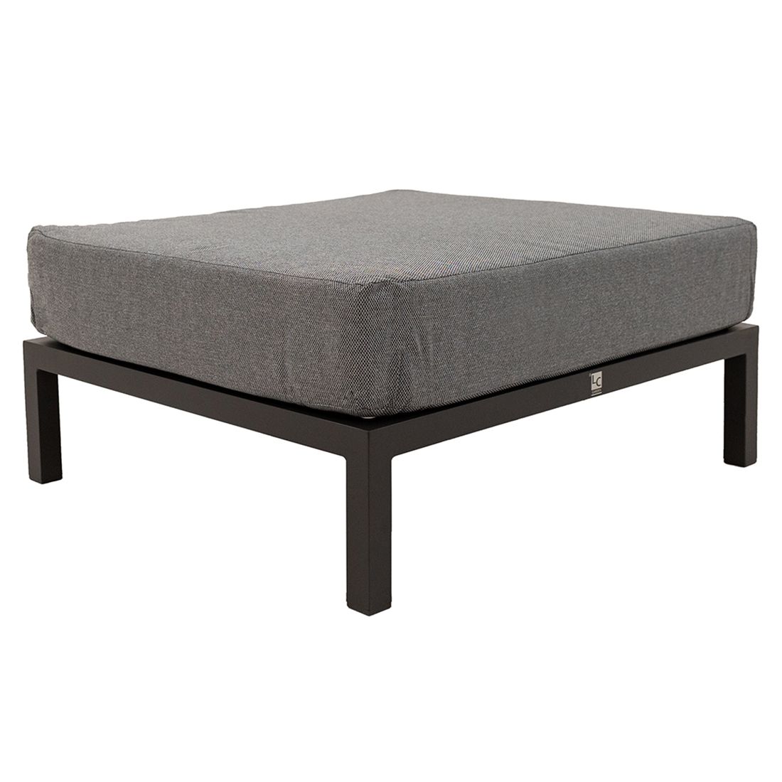 Loungetaburett Sondrino aluminium polyester forfra
