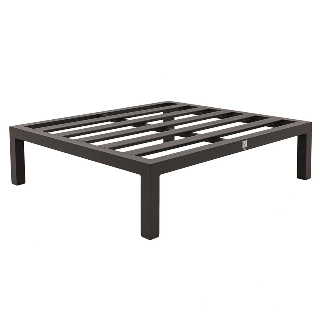 Loungetaburett Sondrino aluminium polyester detalj av materiale