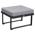 Loungetaburett Sondrino 70x70 cm aluminium forfra