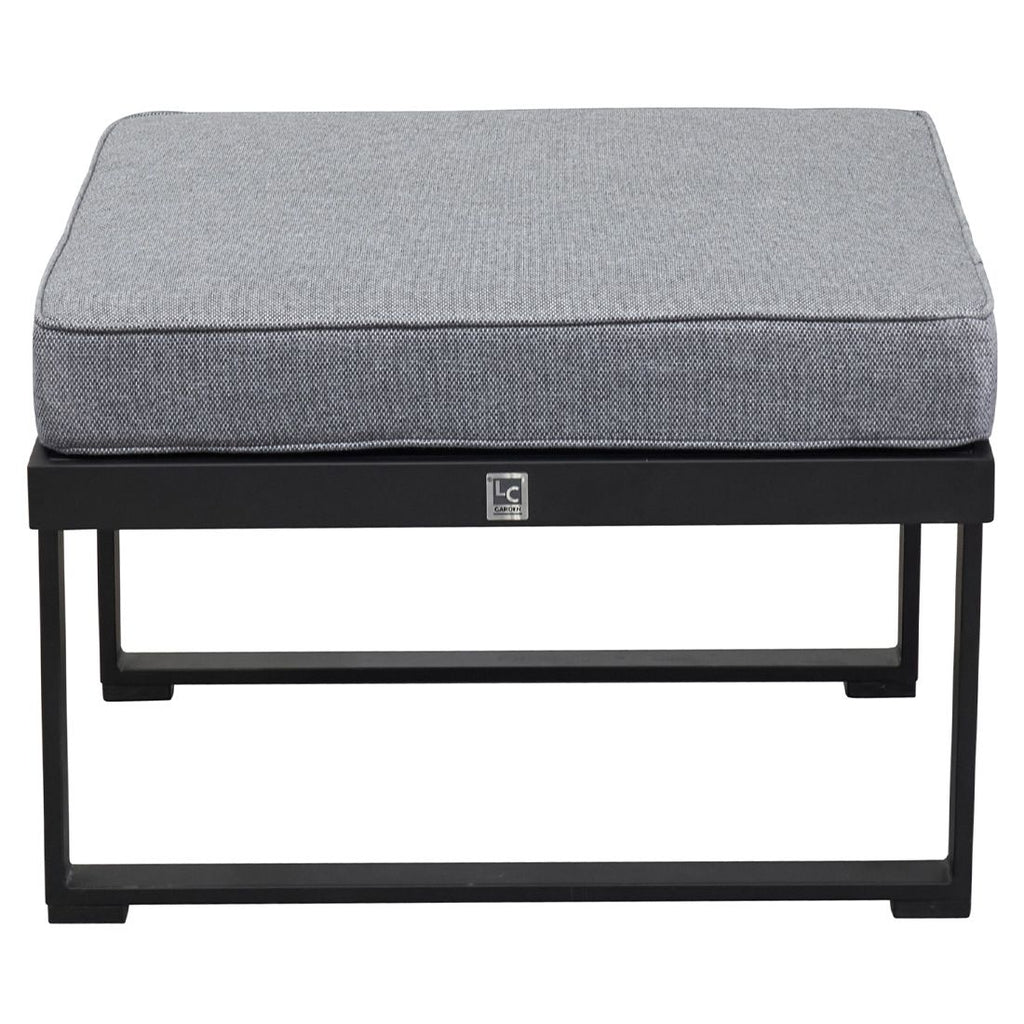 Loungetaburett Sondrino 70x70 cm aluminium bakside