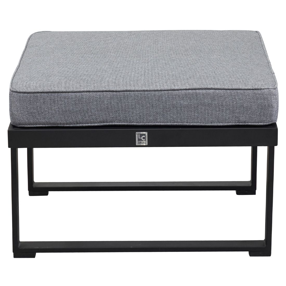 Loungetaburett Sondrino 70x70 cm aluminium bakside