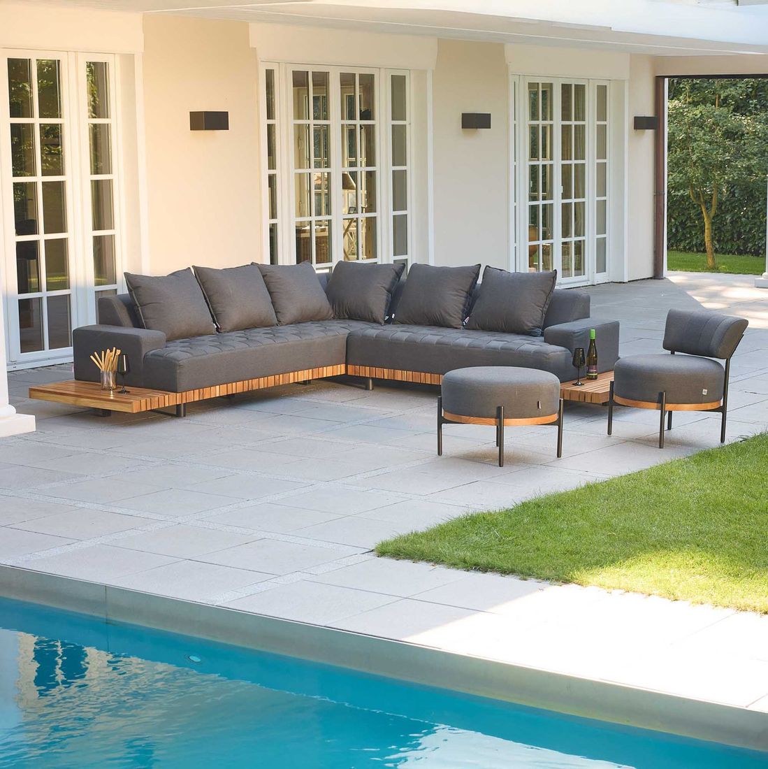 Profilbilde av Loungetaburett Sunbay aluminium/Sunbrella