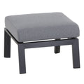 Loungetaburett Valencia aluminium/polypropylen 59x60 cm forfra