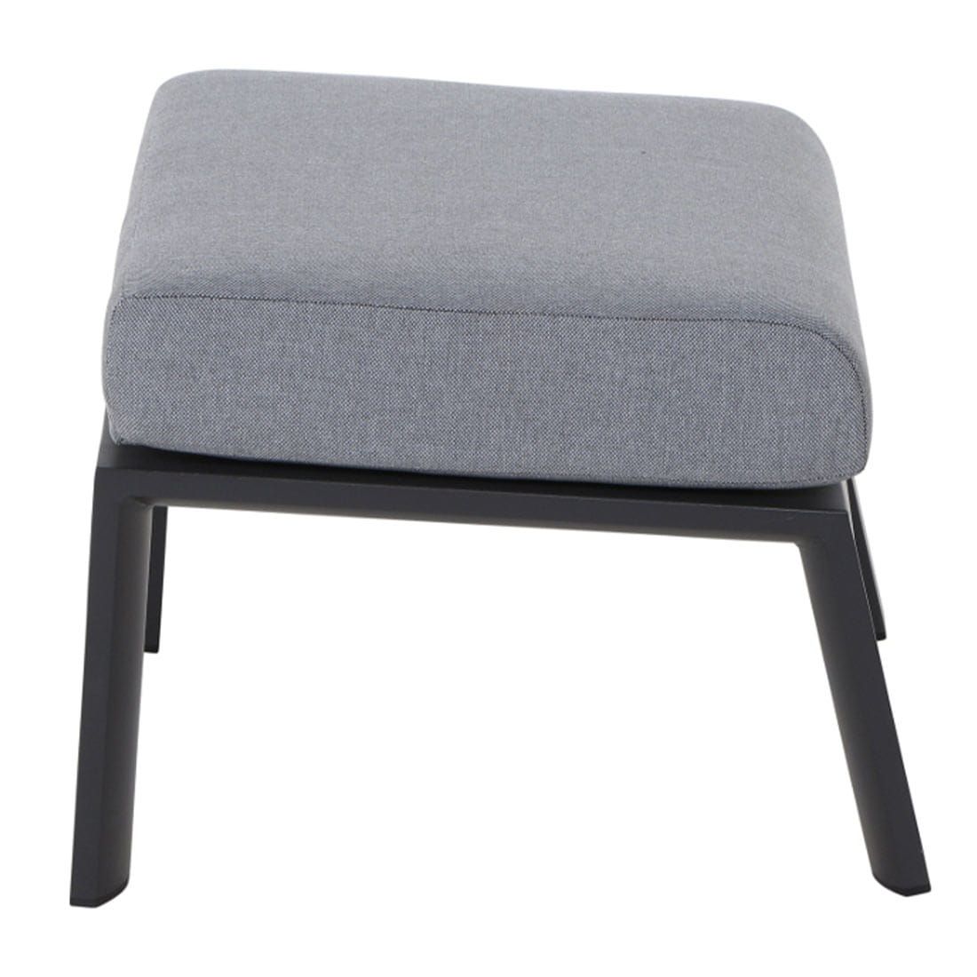 Loungetaburett Valencia aluminium/polypropylen 59x60 cm bakside