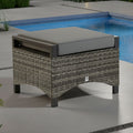 Loungetaburett Vivera polyrotting med sittepute foran